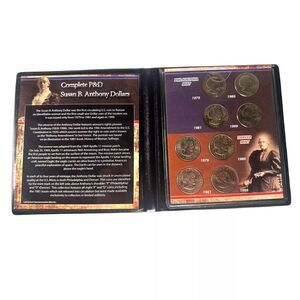 Complete P&D Susan B. Anthony Dollar 8 pc Coin Collection